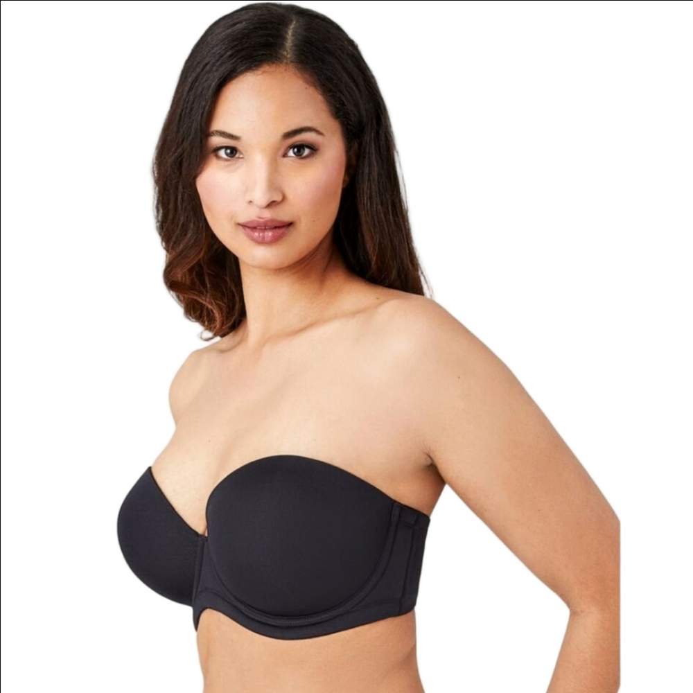 WACOAL "RED CARPET" STRAPLESS UNDERWIRE CONVERTIBLE BLACK BRA 38D ◀NWOT▶ - Picture 2 of 12